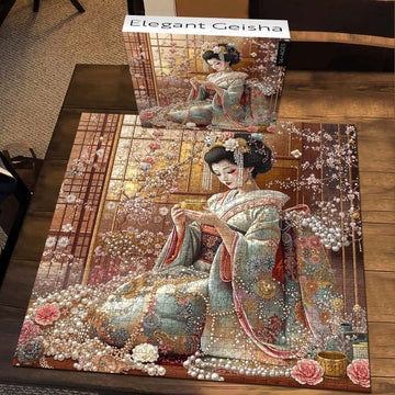 Élégant Geisha Jigsaw Puzzle 1000 pièces